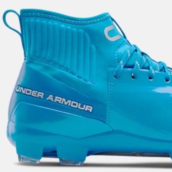 NEW: Men's UA C1N MC Blue Football Cleats … - Picture 2 of 10